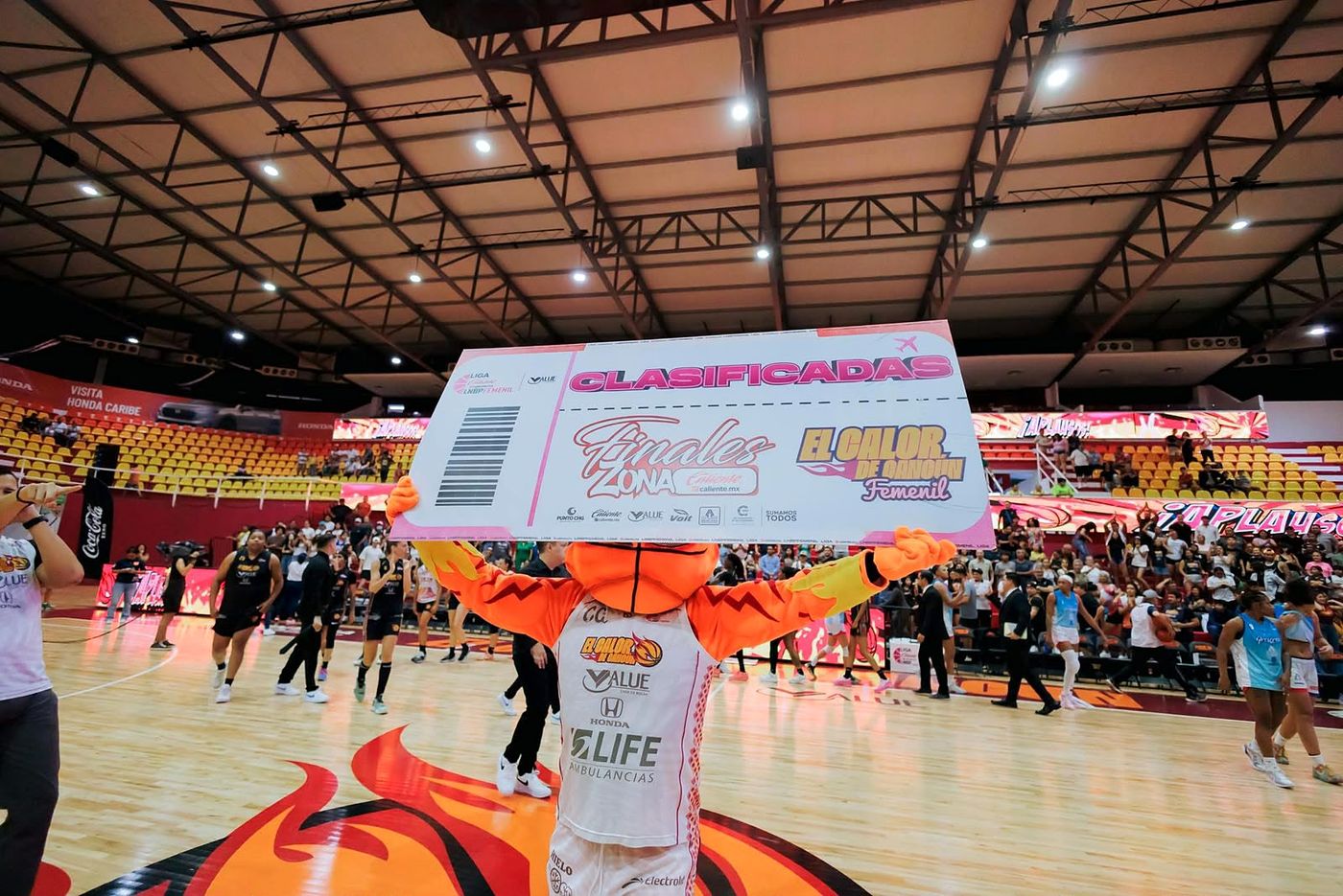Boleto gigante para evento deportivo